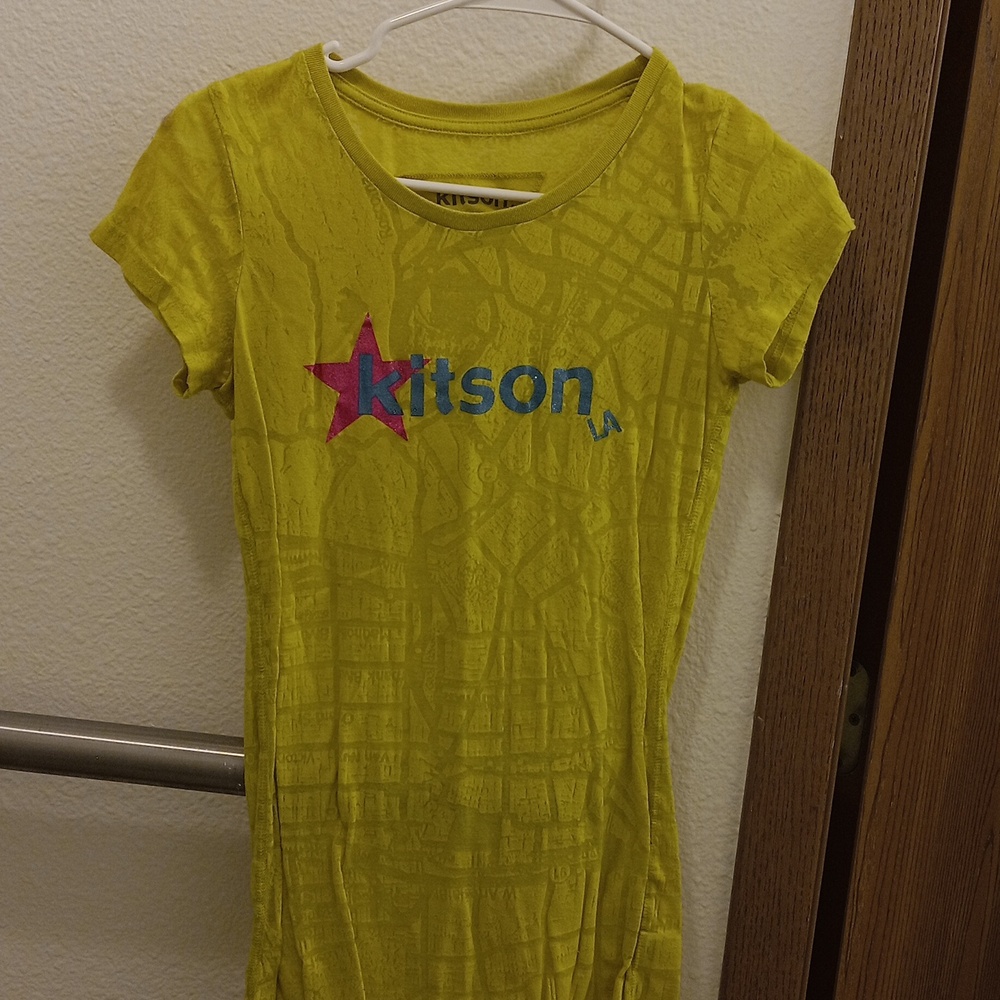Yellow kitson t shirt, short sleeved